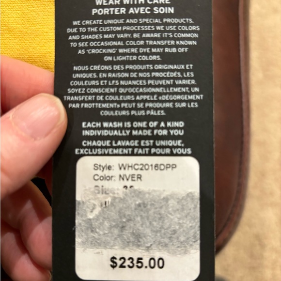 - Hudson Jeans distressed with paint splashes. Size 33 waist. - Picture 4 of 5